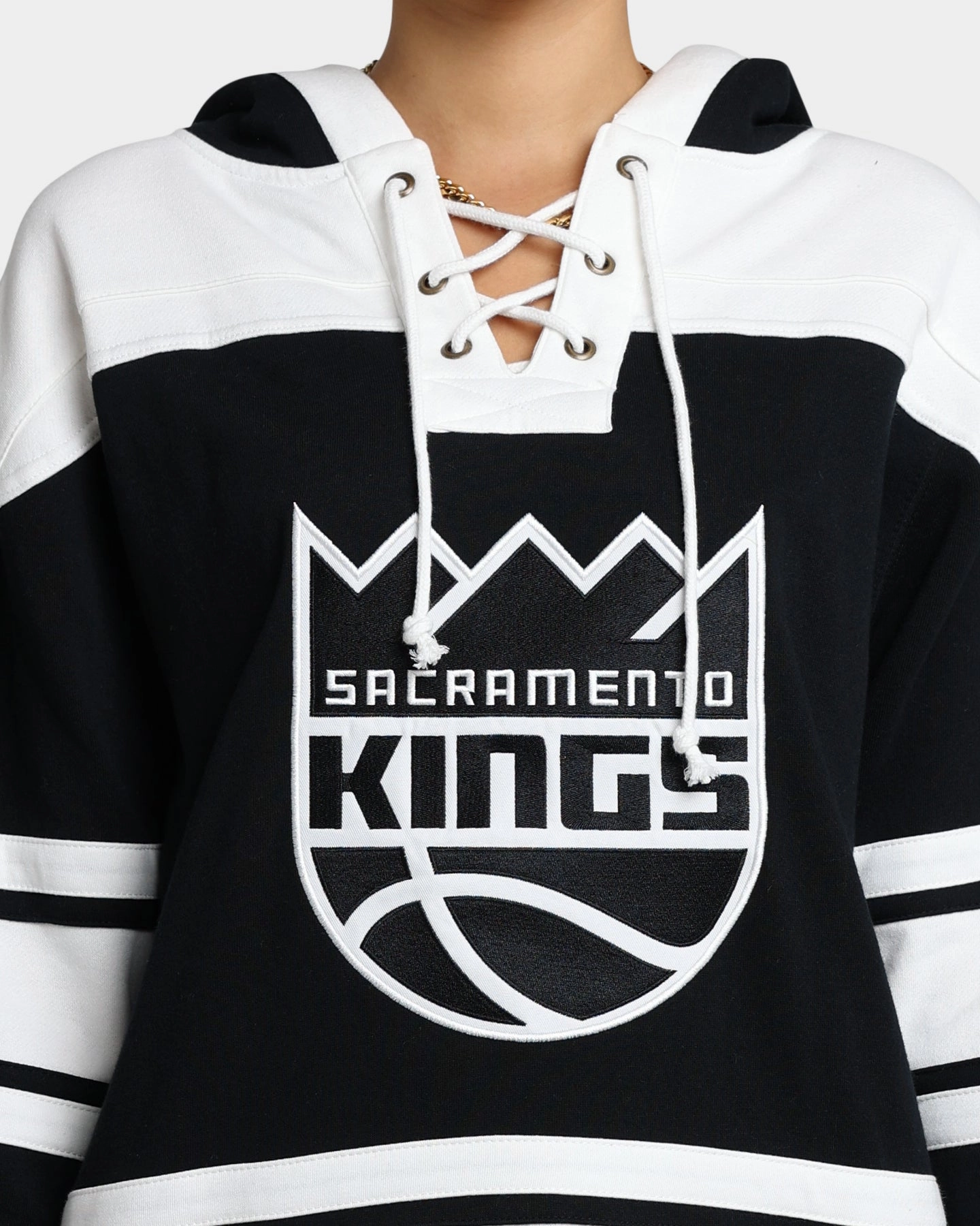 47 Brand Sacramento Kings Superior Lacer Hoodie Jet Black