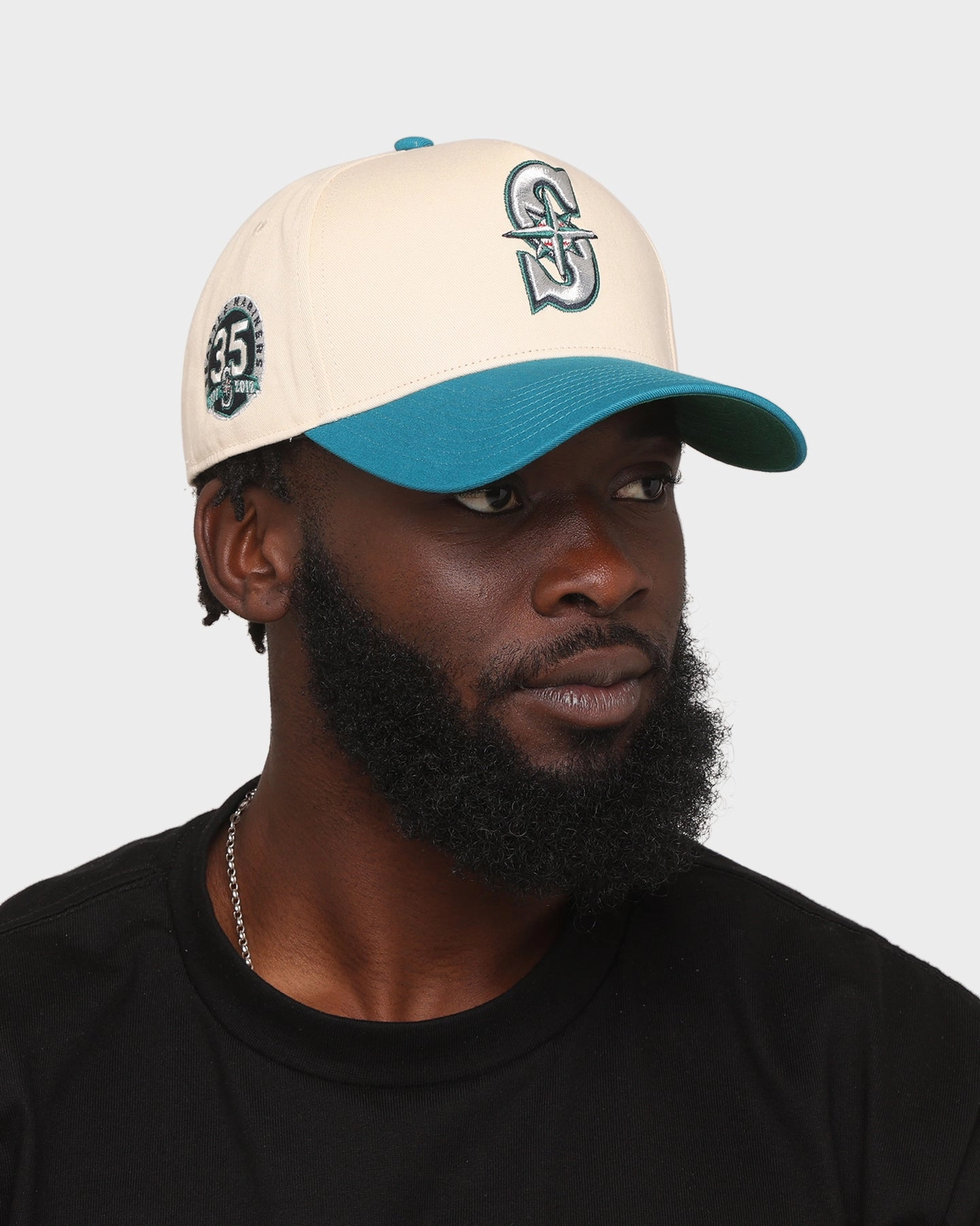 47 Brand Seattle Mariners Sure Shot MVP DT Snapback Natural/Dark Teal