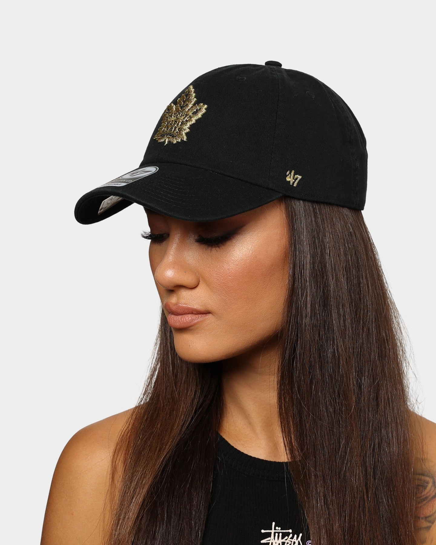 47 Brand Toronto Maple Leafs Clean Up Strapback Black/Gold
