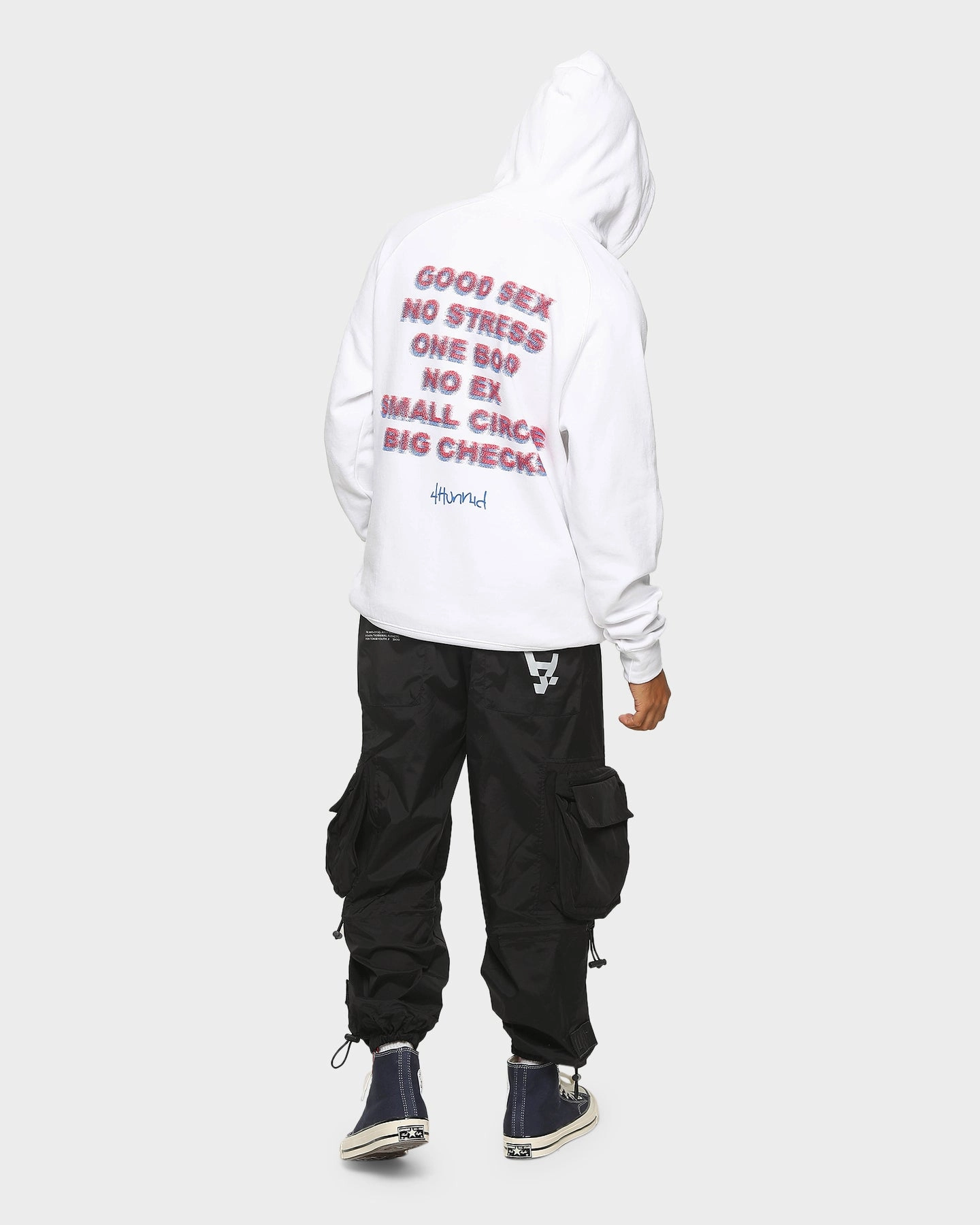 4HUNNID Good Sex Hoodie White