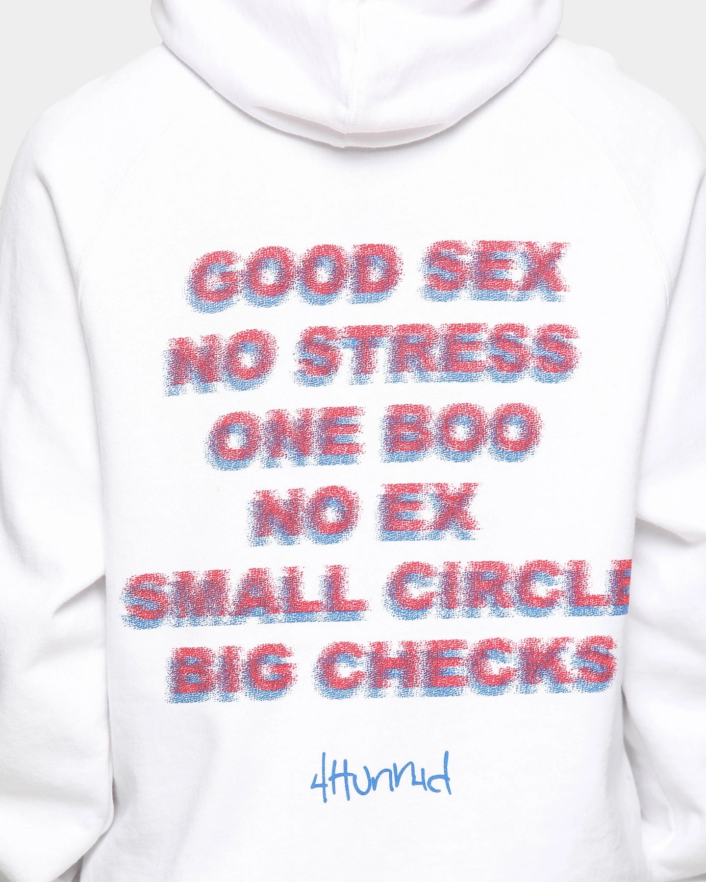 4HUNNID Good Sex Hoodie White