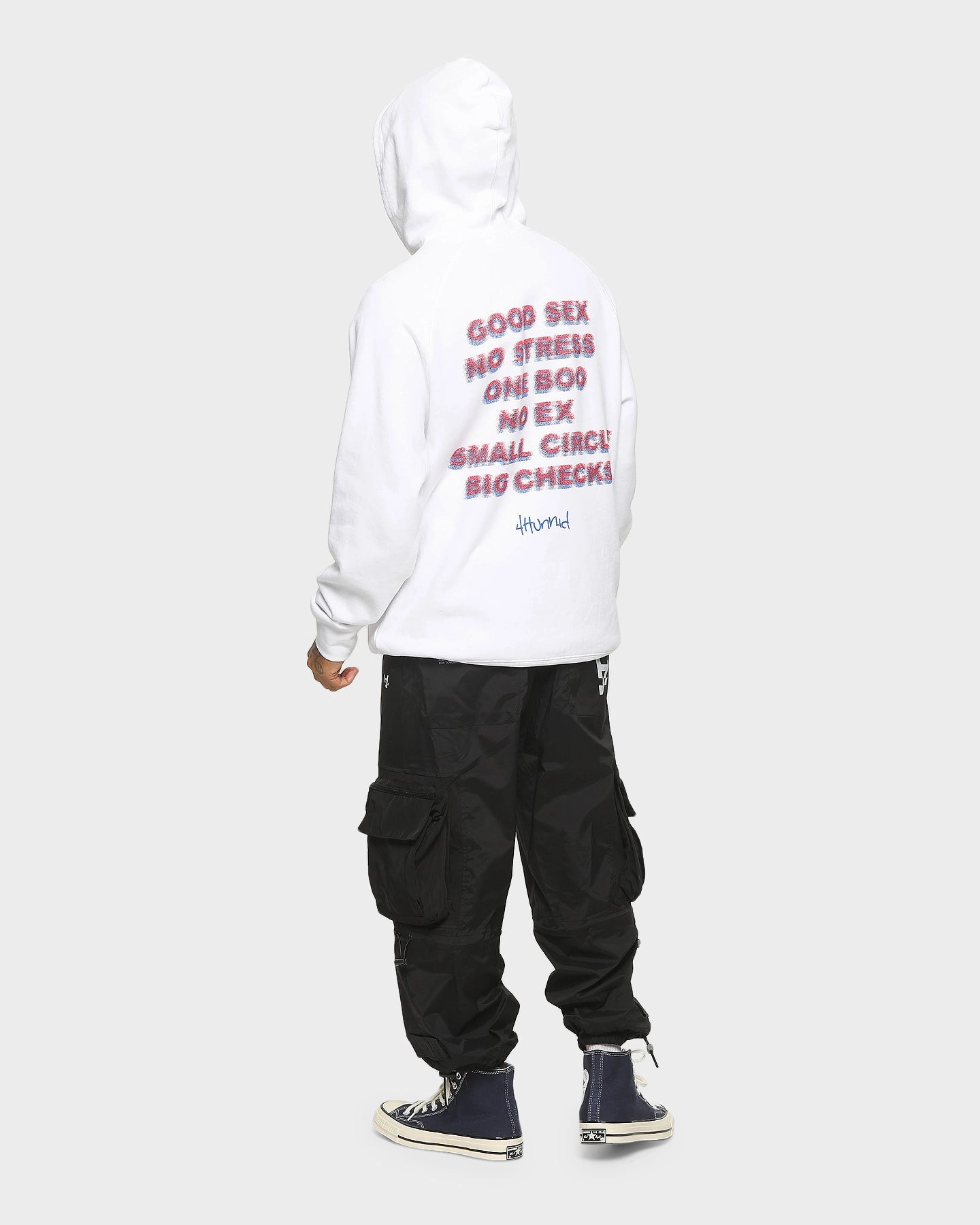 4HUNNID Good Sex Hoodie White