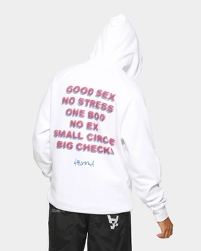 4HUNNID Good Sex Hoodie White
