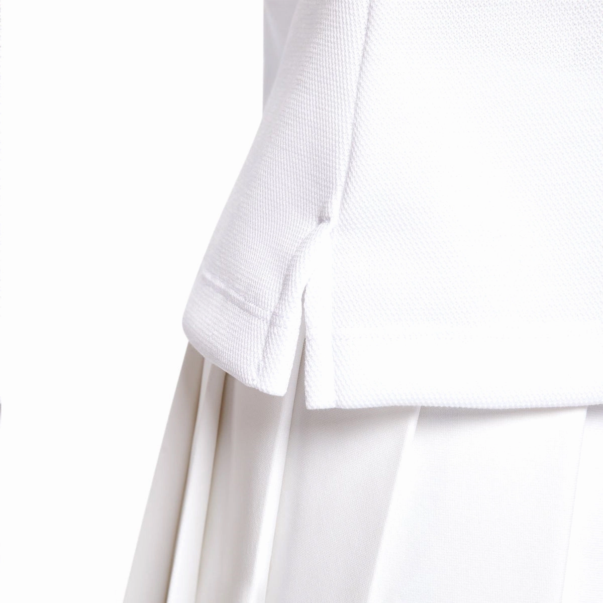 '  YOON Polo Top 'White Armory Navy'
