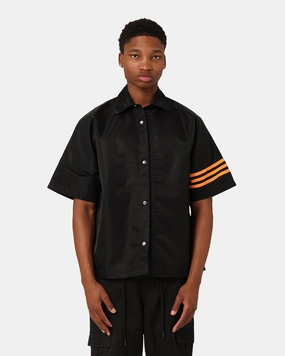 Adidas Neuclassics  Short Sleeve Over Shirt Black/Semi Impact Orange