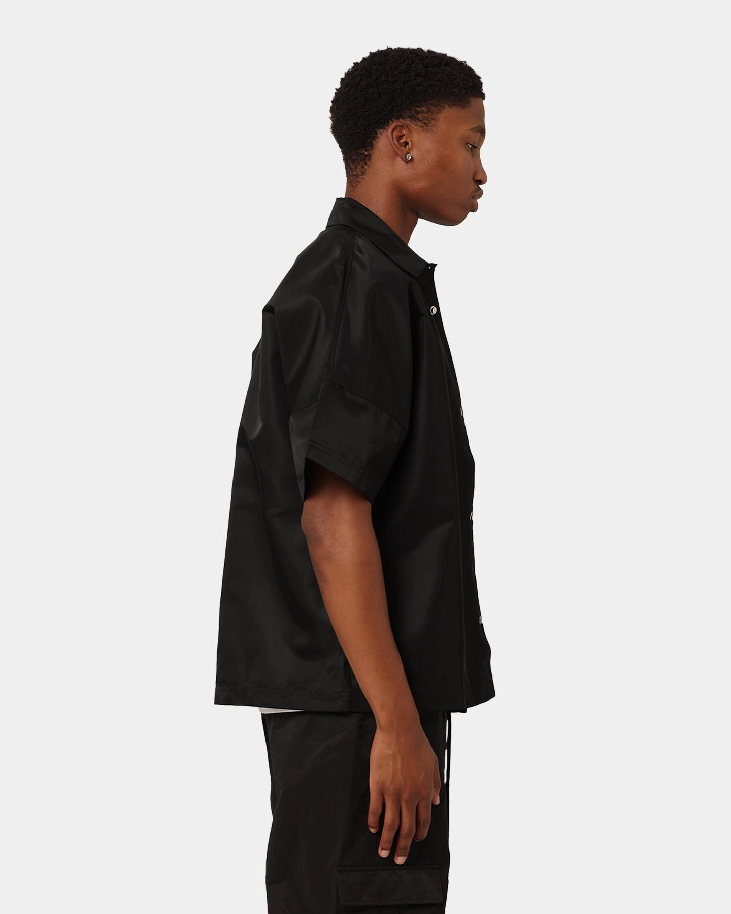 Adidas Neuclassics  Short Sleeve Over Shirt Black/Semi Impact Orange