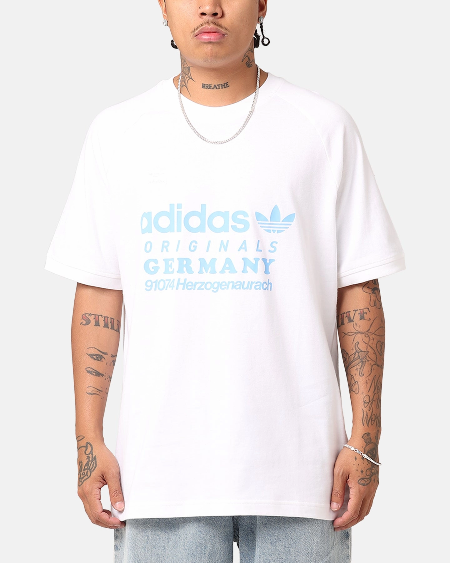 Adidas Retro Graphic T-Shirt White