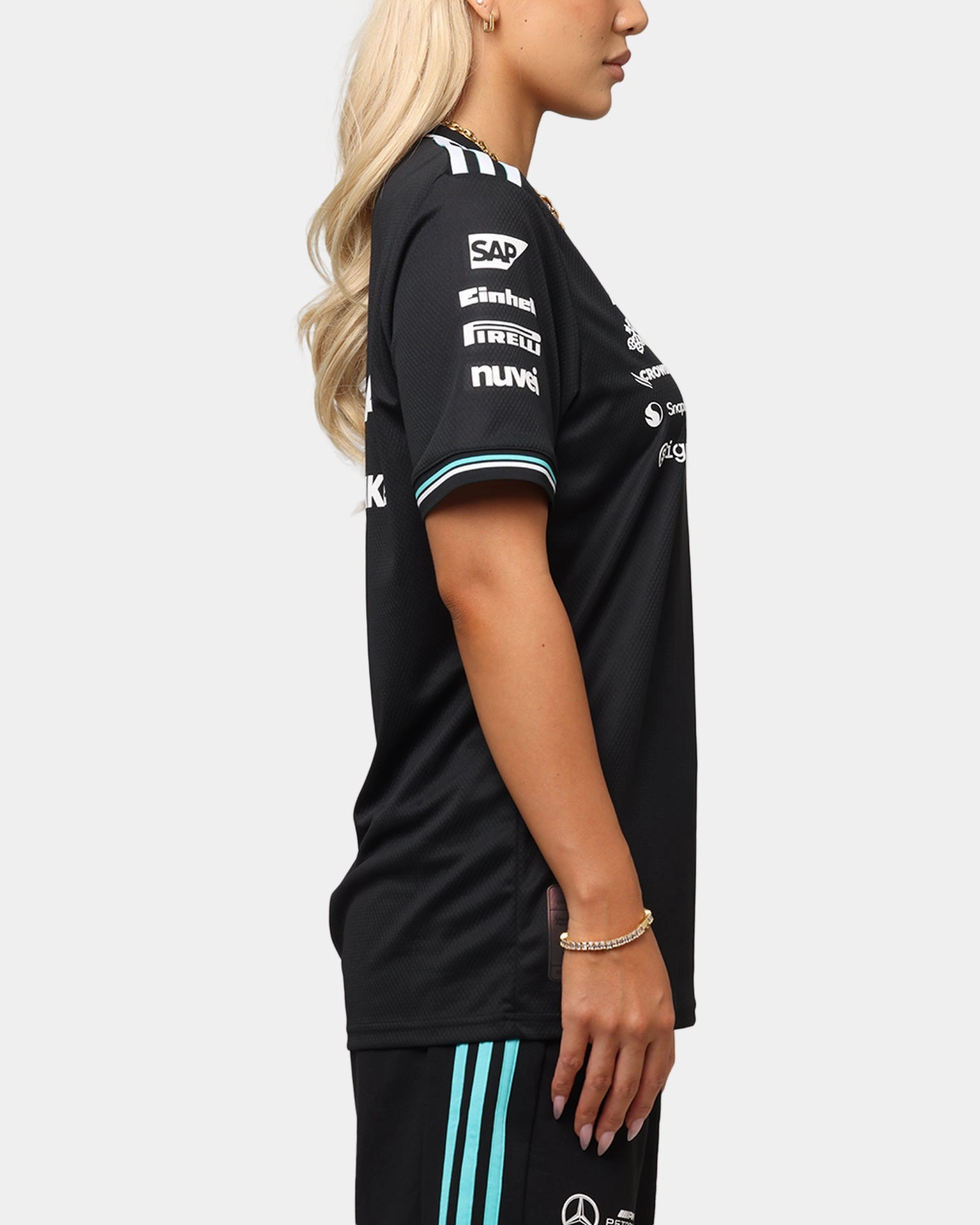 adidas x Mercedes-AMG PETRONAS Formula One F1 2025 Authentic Drive T-Shirt Black