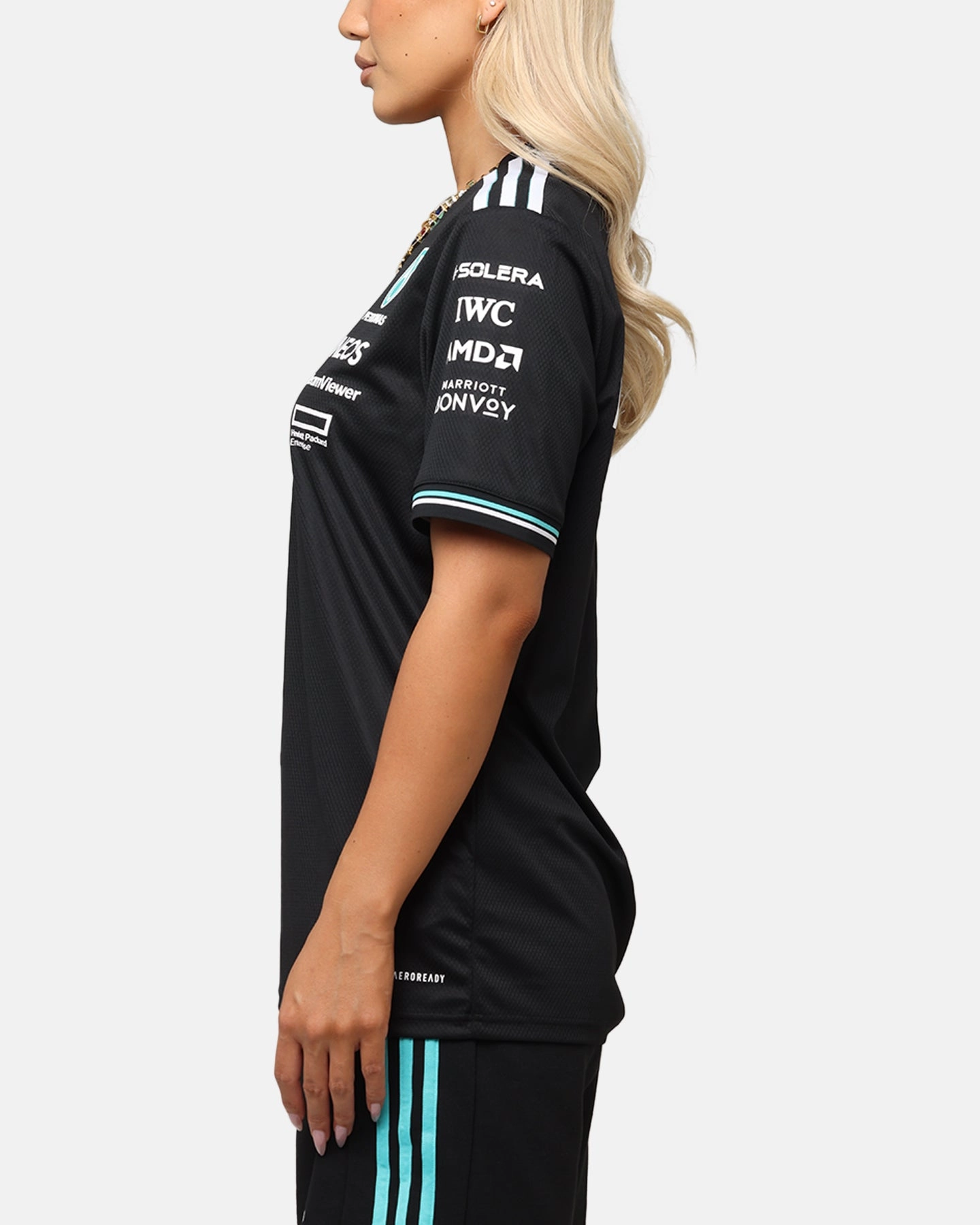 adidas x Mercedes-AMG PETRONAS Formula One F1 2025 Authentic Drive T-Shirt Black