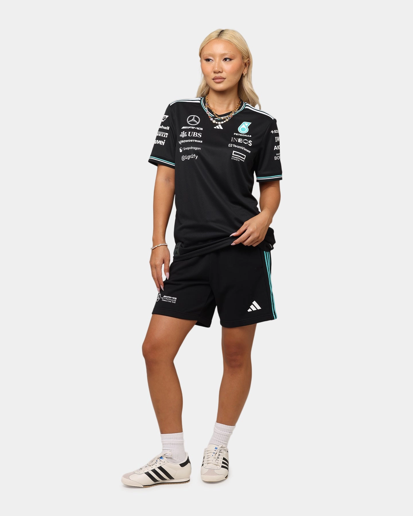 adidas x Mercedes-AMG PETRONAS Formula One F1 2025 Authentic Drive T-Shirt Black