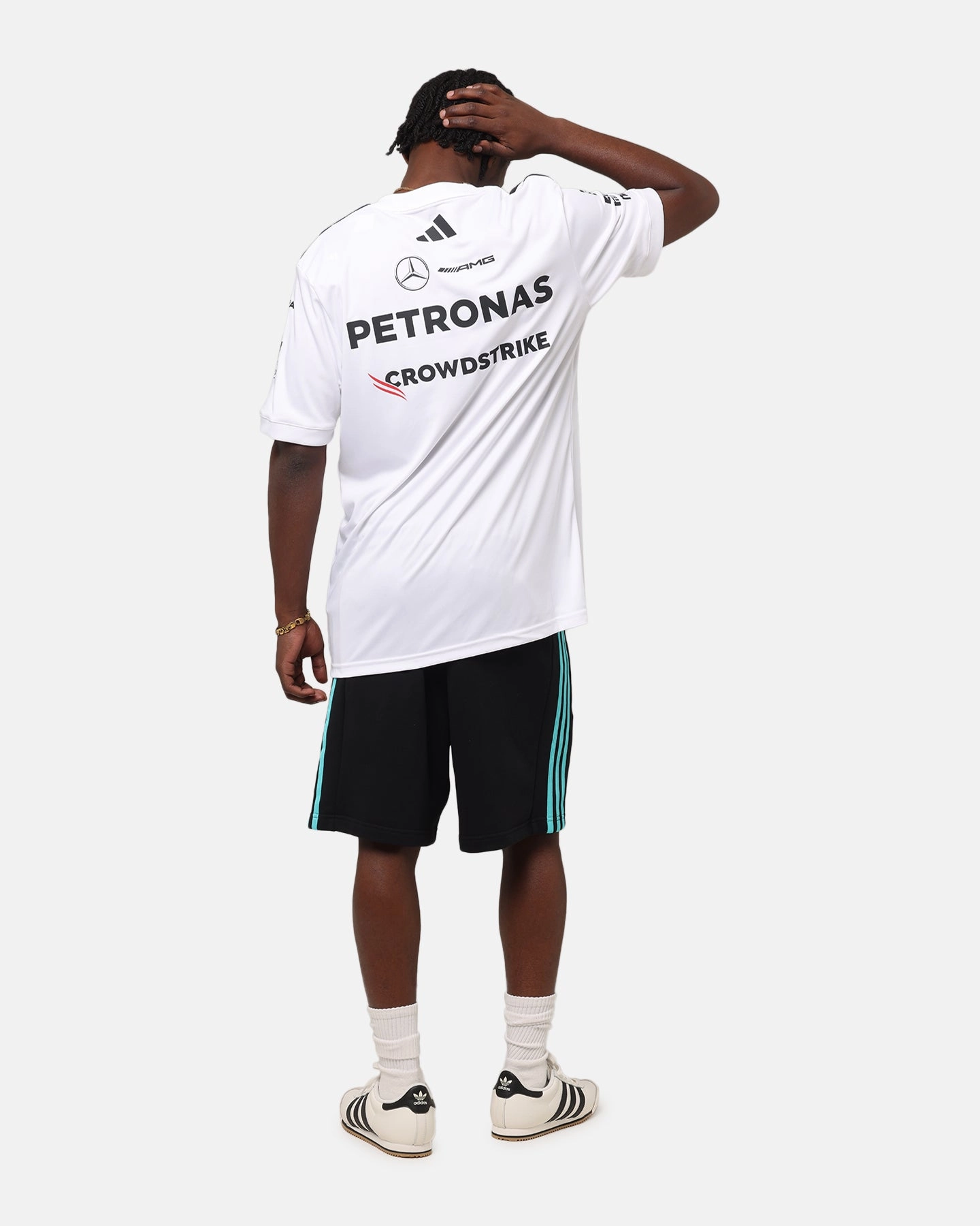 adidas x Mercedes-AMG PETRONAS Formula One F1 2025 Team Driver T-Shirt White