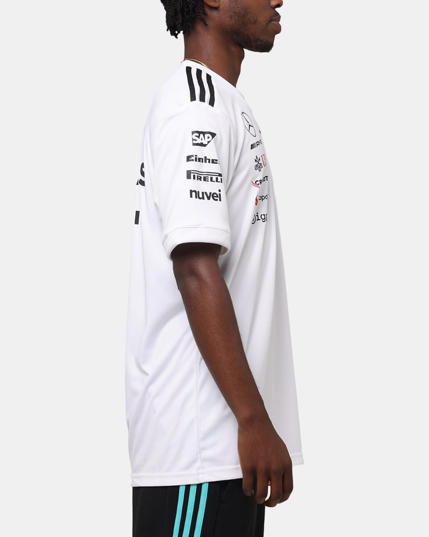 adidas x Mercedes-AMG PETRONAS Formula One F1 2025 Team Driver T-Shirt White