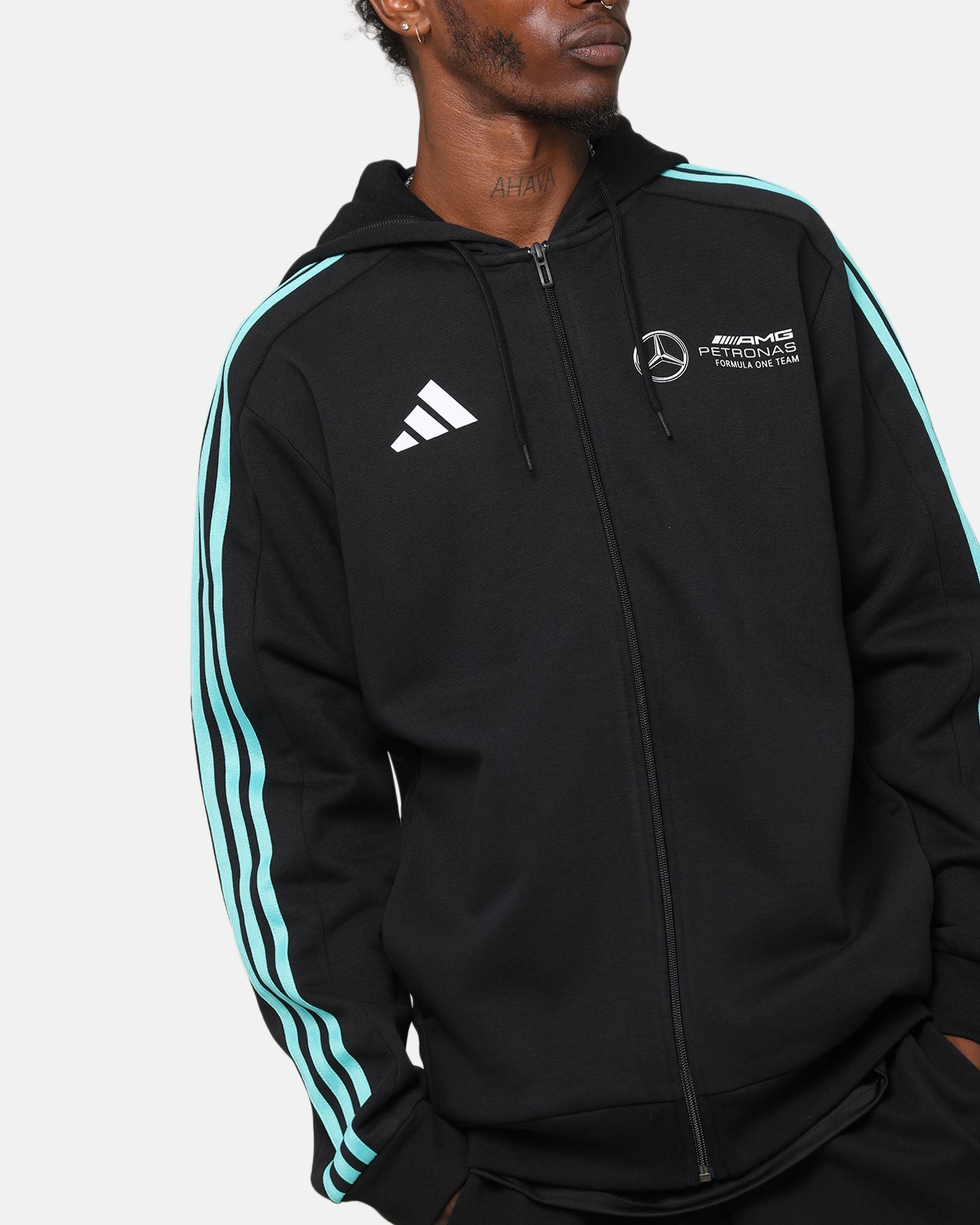 adidas x Mercedes-AMG PETRONAS Formula One F1 DNA Full-Zip Hoodie Black/White
