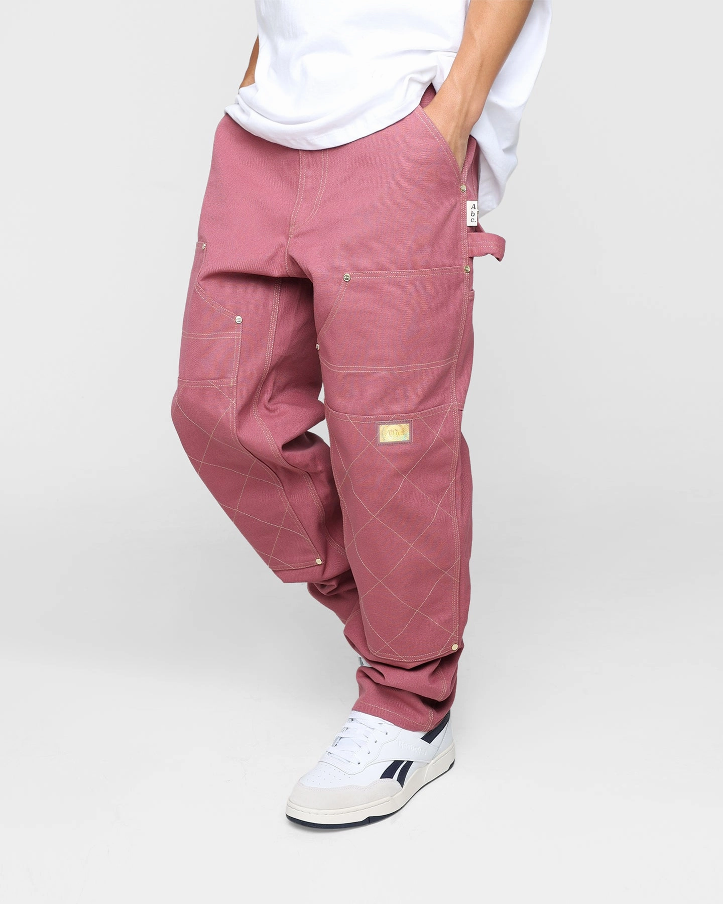 Advisory Board Crystals ABC. 123. Diamond Stitch Double Knee Pants Ametrine Mauve