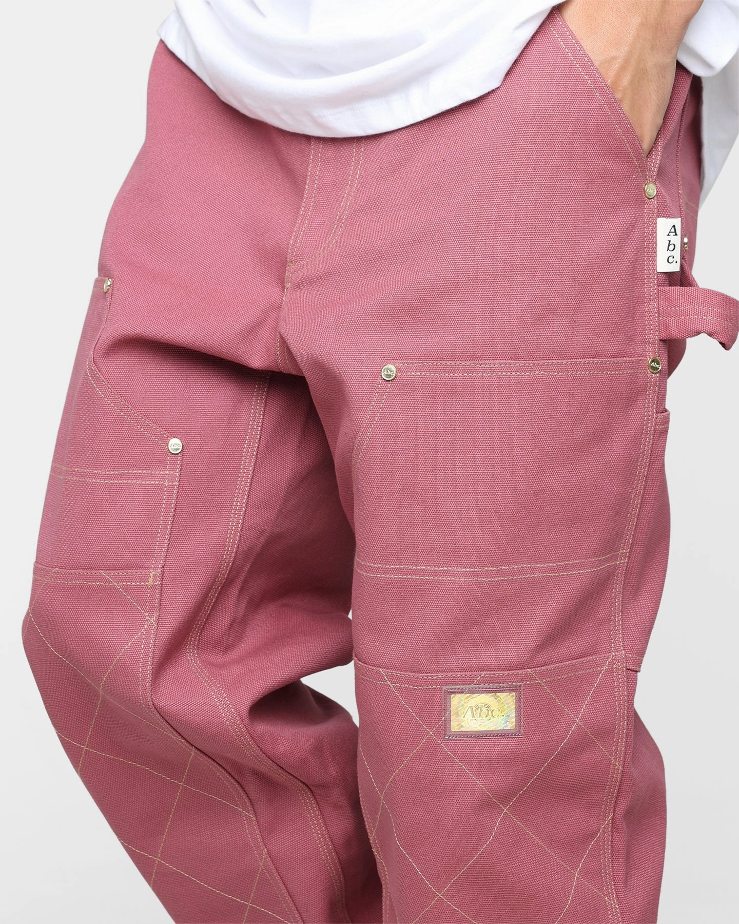 Advisory Board Crystals ABC. 123. Diamond Stitch Double Knee Pants Ametrine Mauve