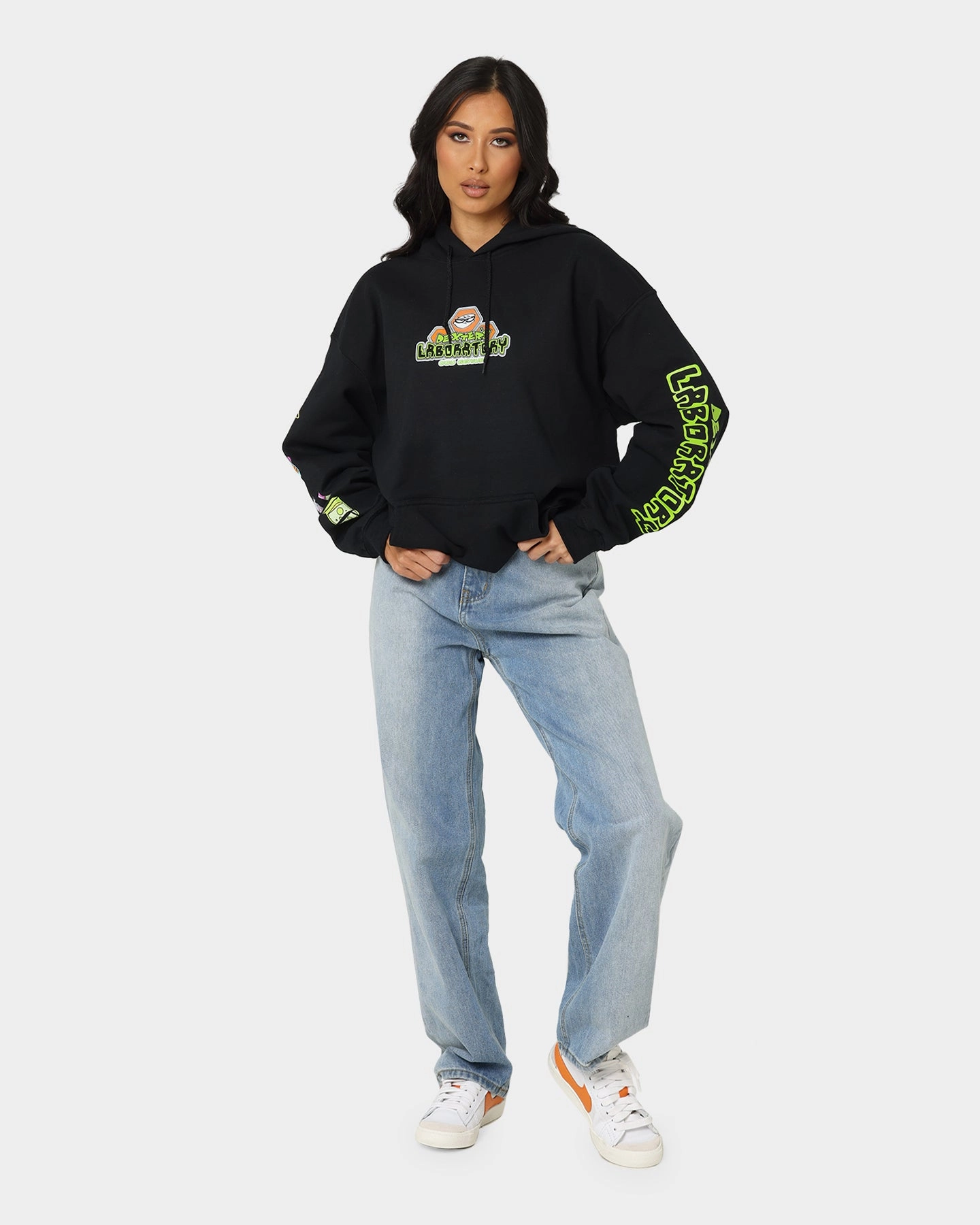 American Thrift Dexter Vintage Hoodie Black