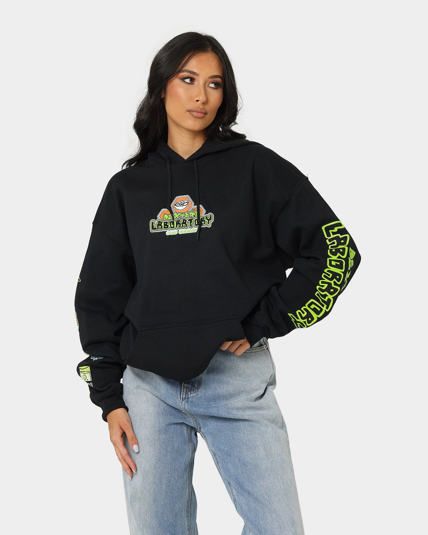 American Thrift Dexter Vintage Hoodie Black