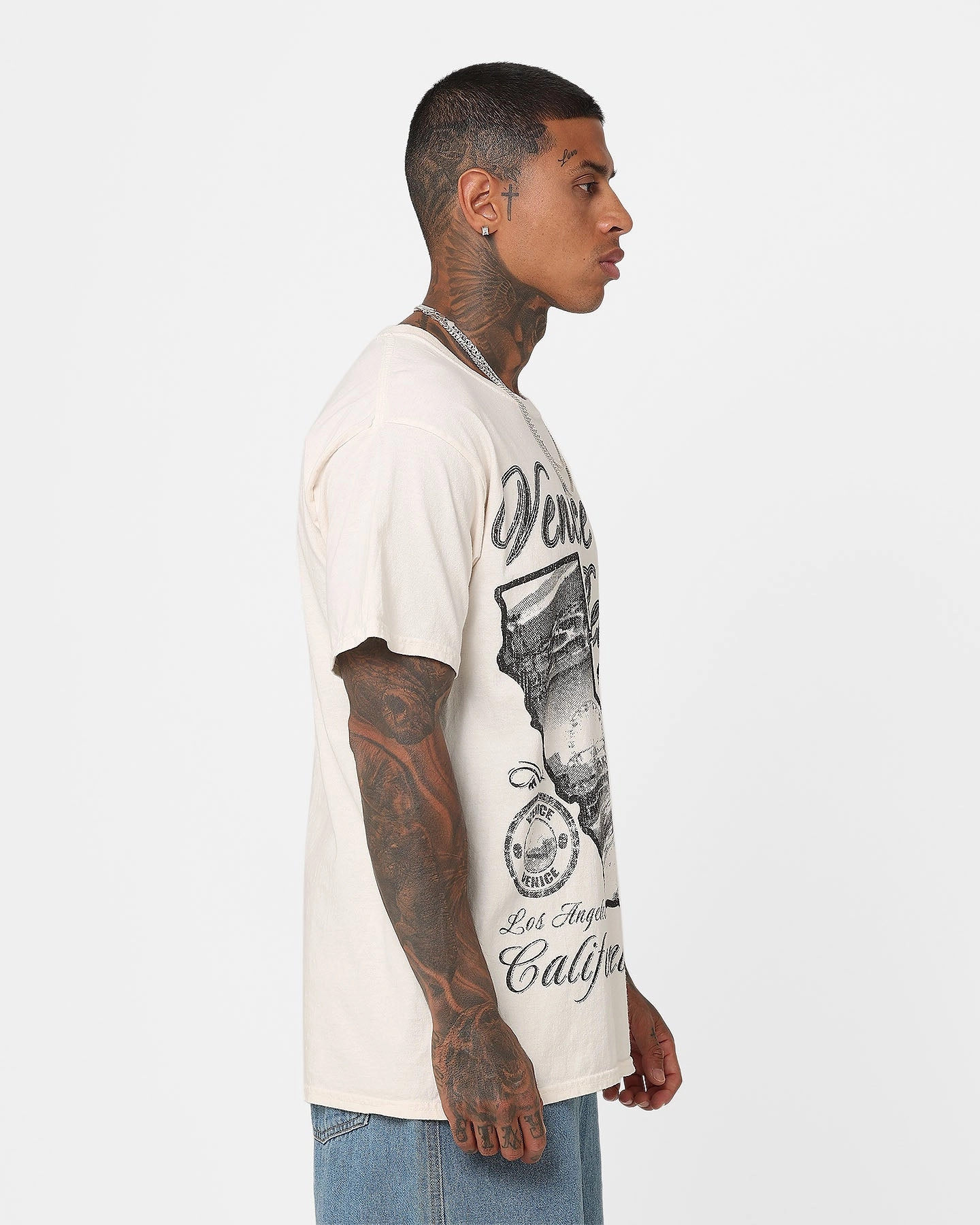 American Thrift Venice Beach Vintage T-Shirt Off White