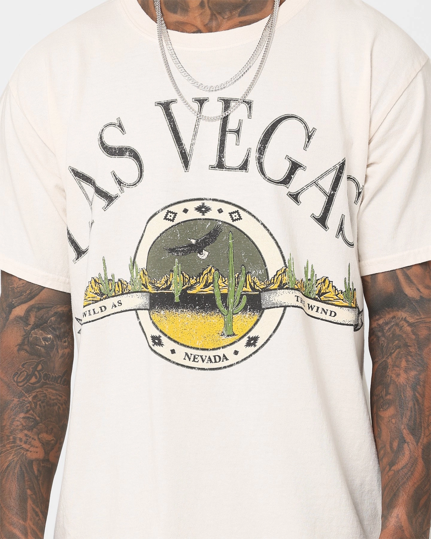 American Thrift Wild As The Wind Vintage T-Shirt Off White