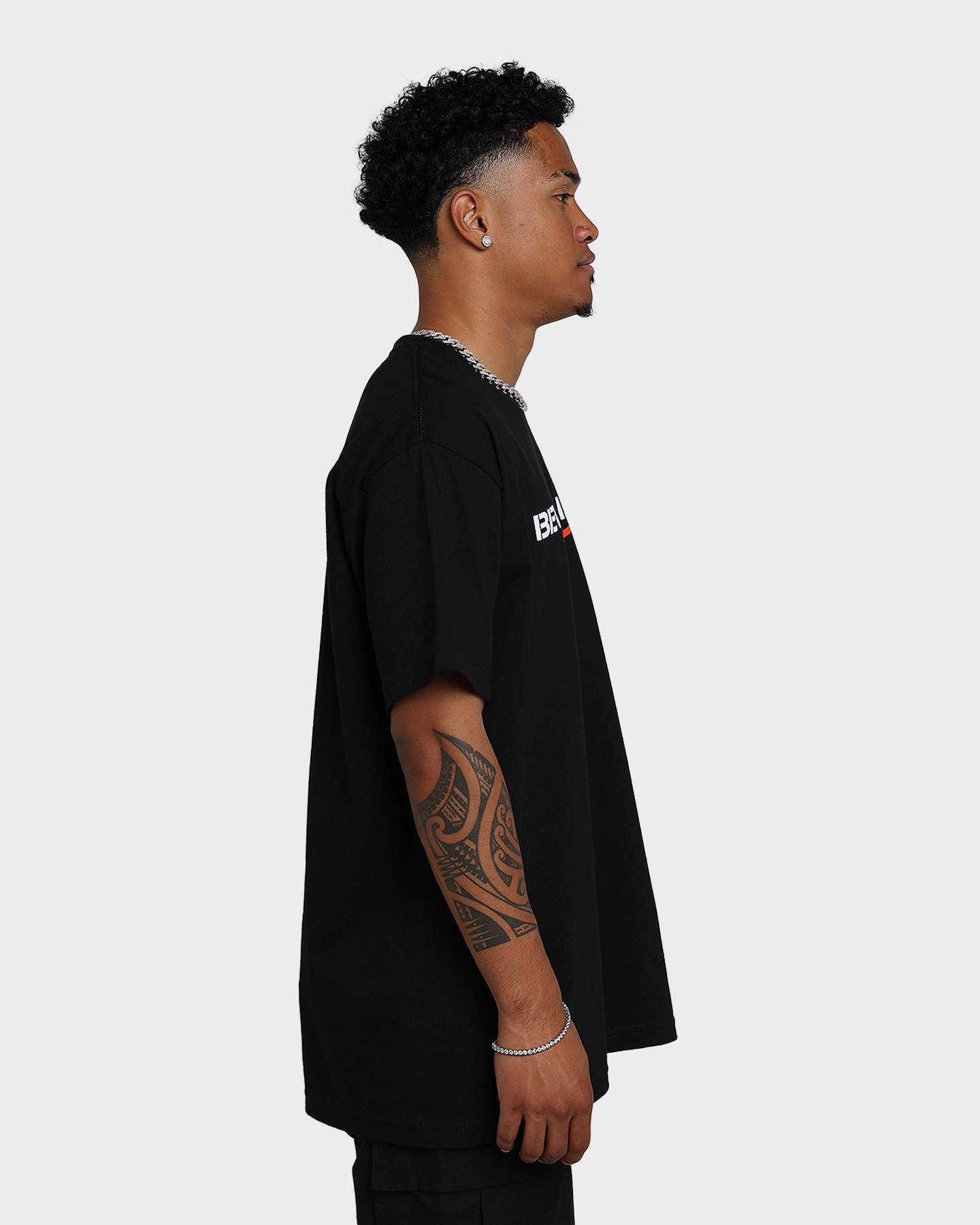 American Thrift X Beverley Hills Cop BHC Logo T-Shirt Black