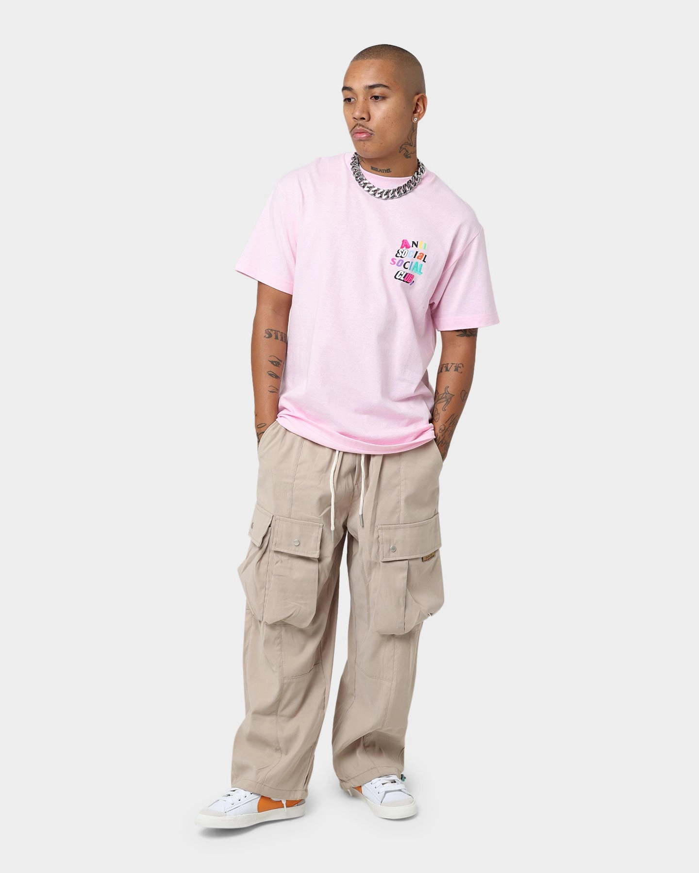 Anti Social Social Club The Real Me Pink T-Shirt Pink