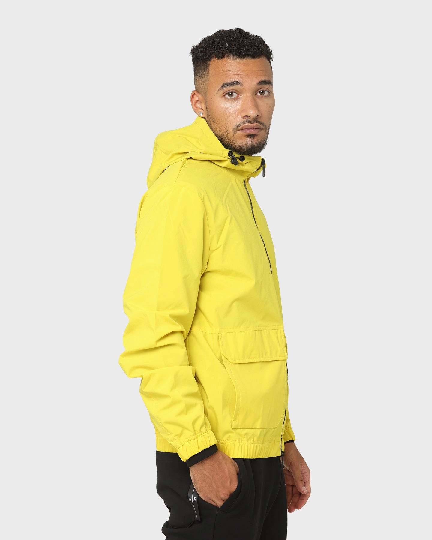 Armani Exchange Blouson Hoodie Acid Yellow/Black