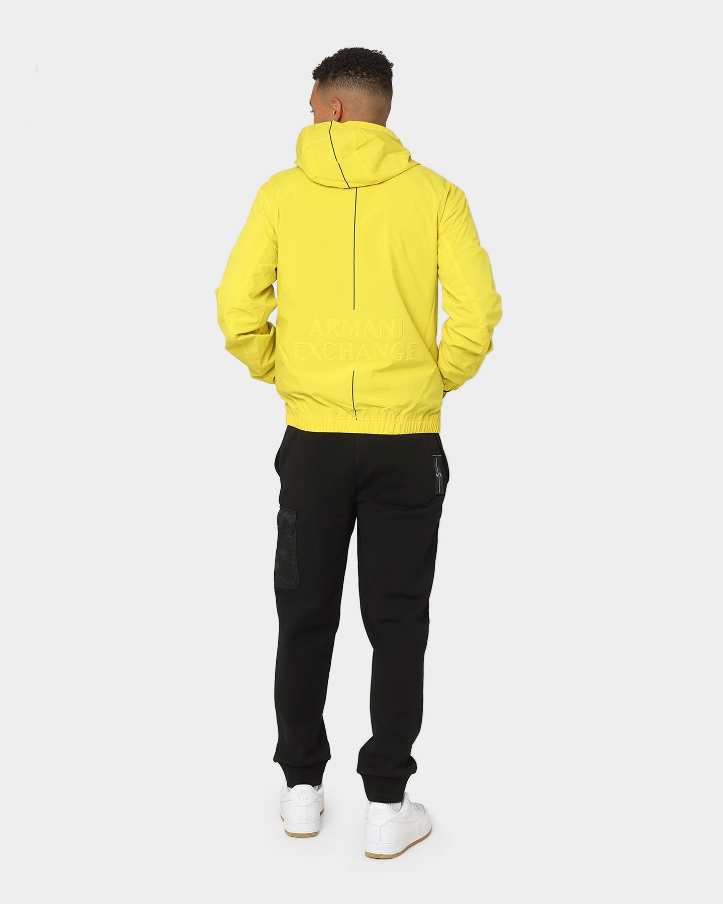 Armani Exchange Blouson Hoodie Acid Yellow/Black