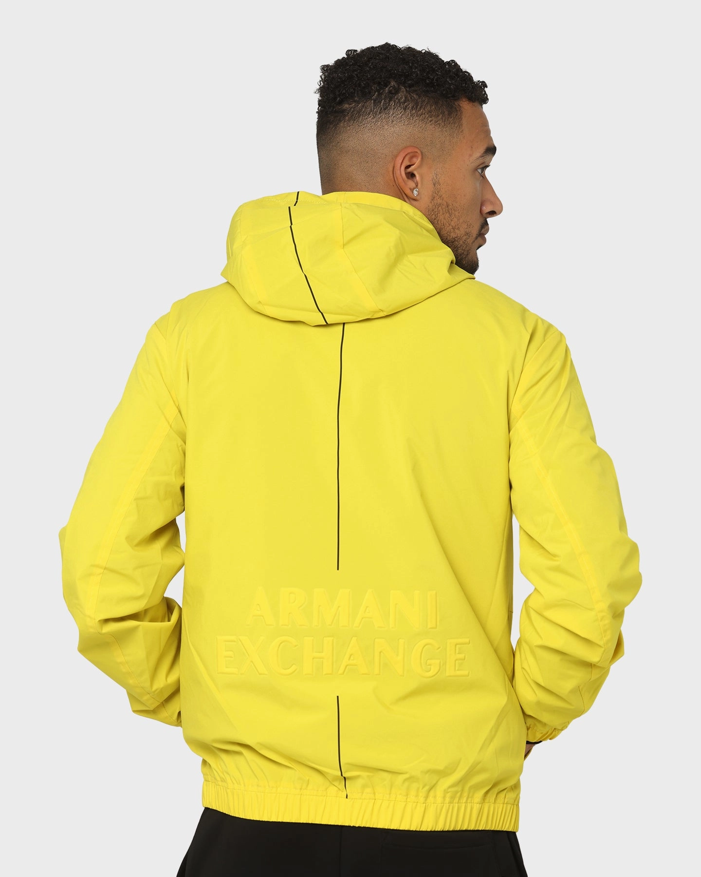 Armani Exchange Blouson Hoodie Acid Yellow/Black