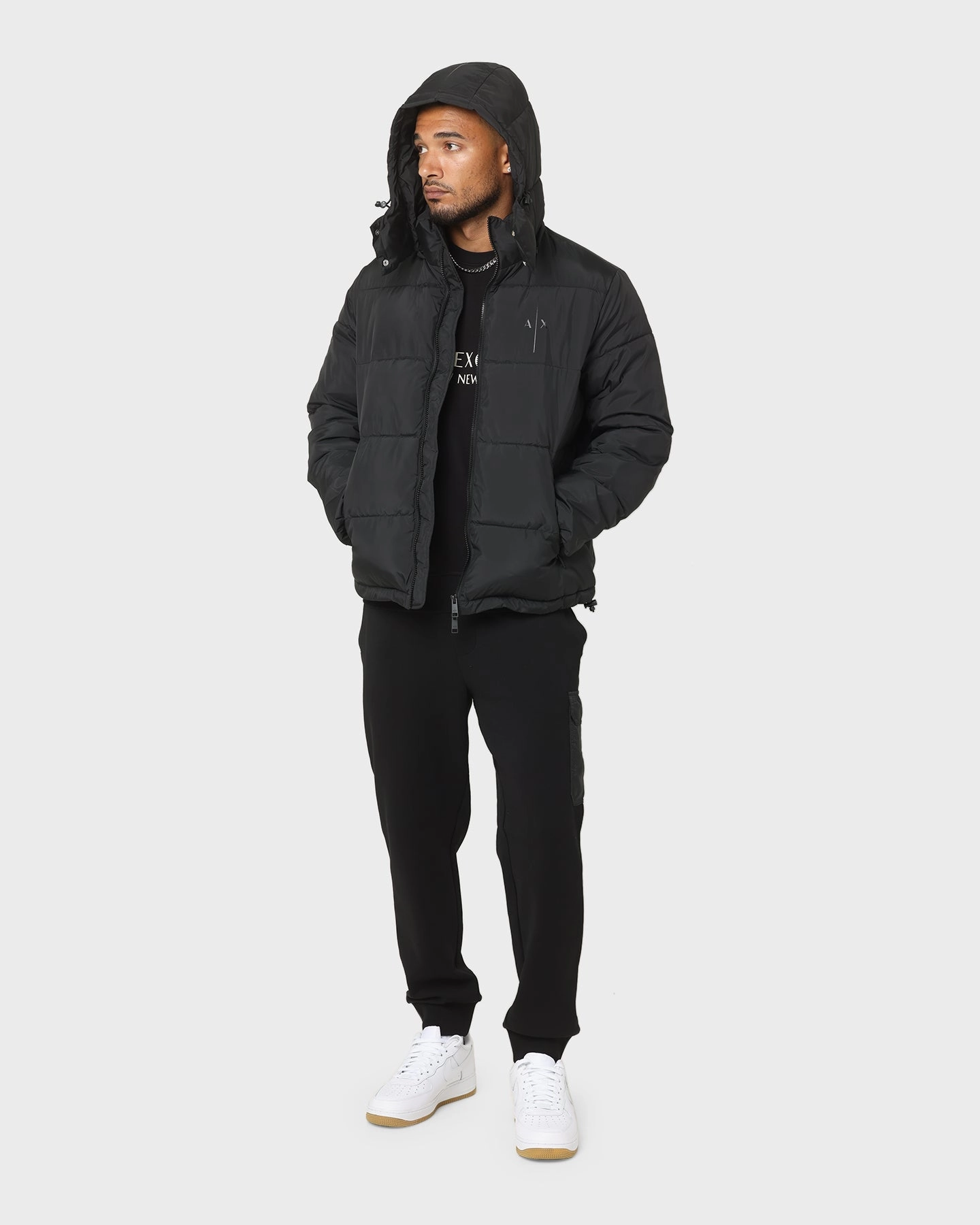 Armani Exchange Blouson Hoodie Black