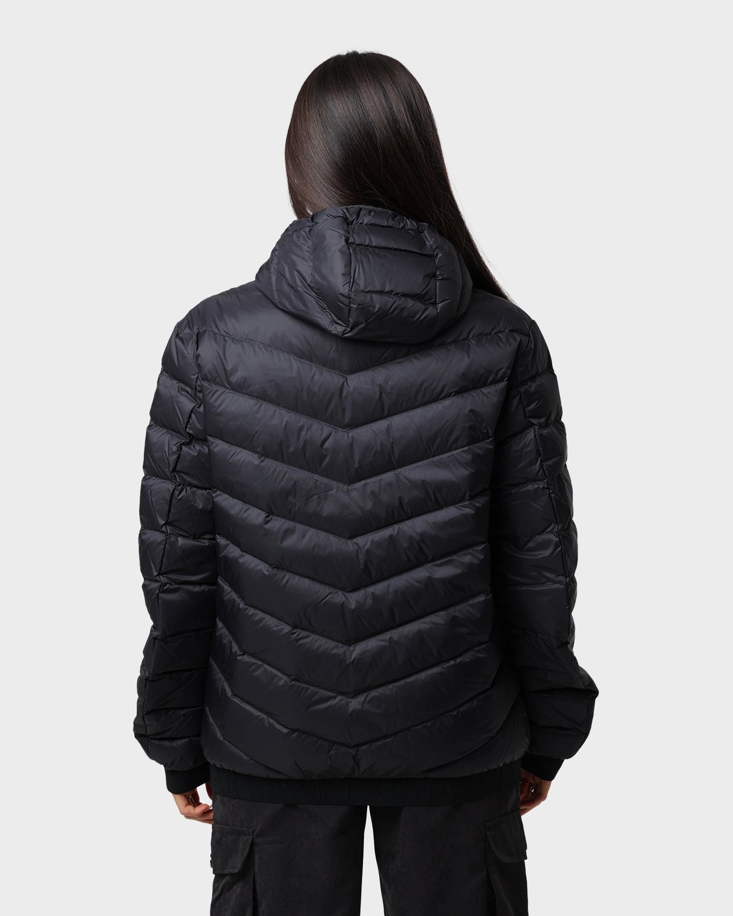 Armani Exchange Giacca Piumino Puffer Jacket Black/Melange Grey