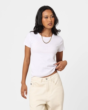 AS Colour Women's Organic Rib T-Shirt White