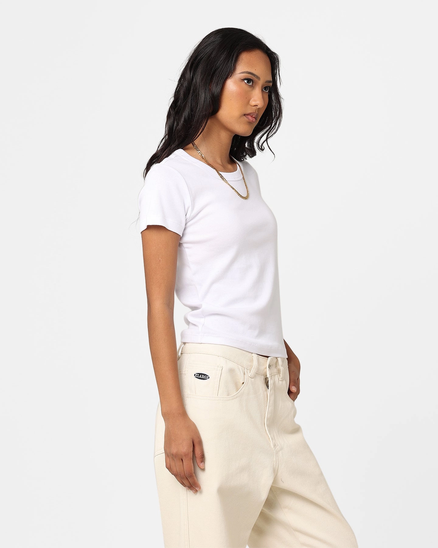 AS Colour Women's Organic Rib T-Shirt White