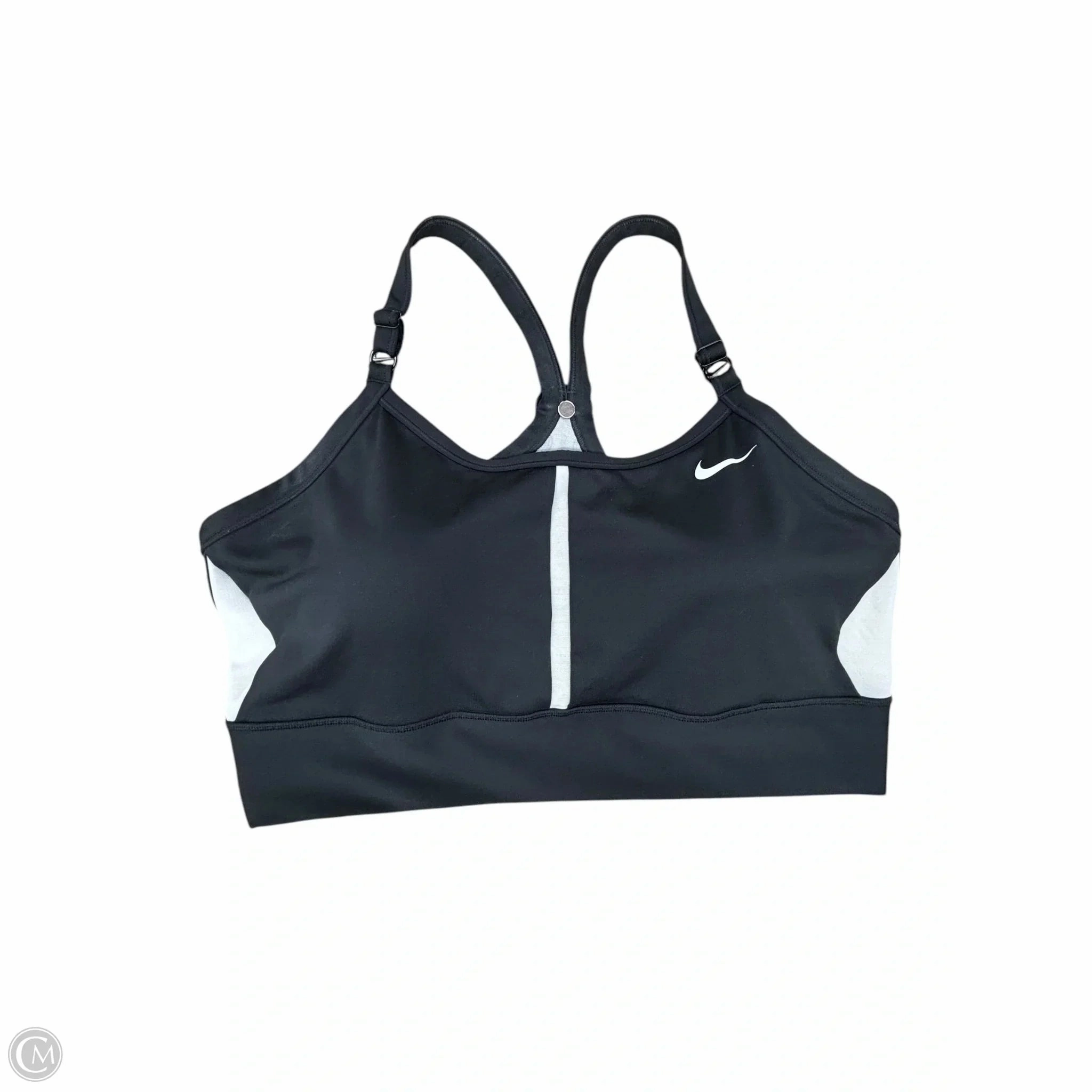 Athletic Bra By Nike Apparel In Black & White. Size: 2x