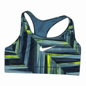 Athletic Bra By Nike Apparel In Blue & Green. Size:M