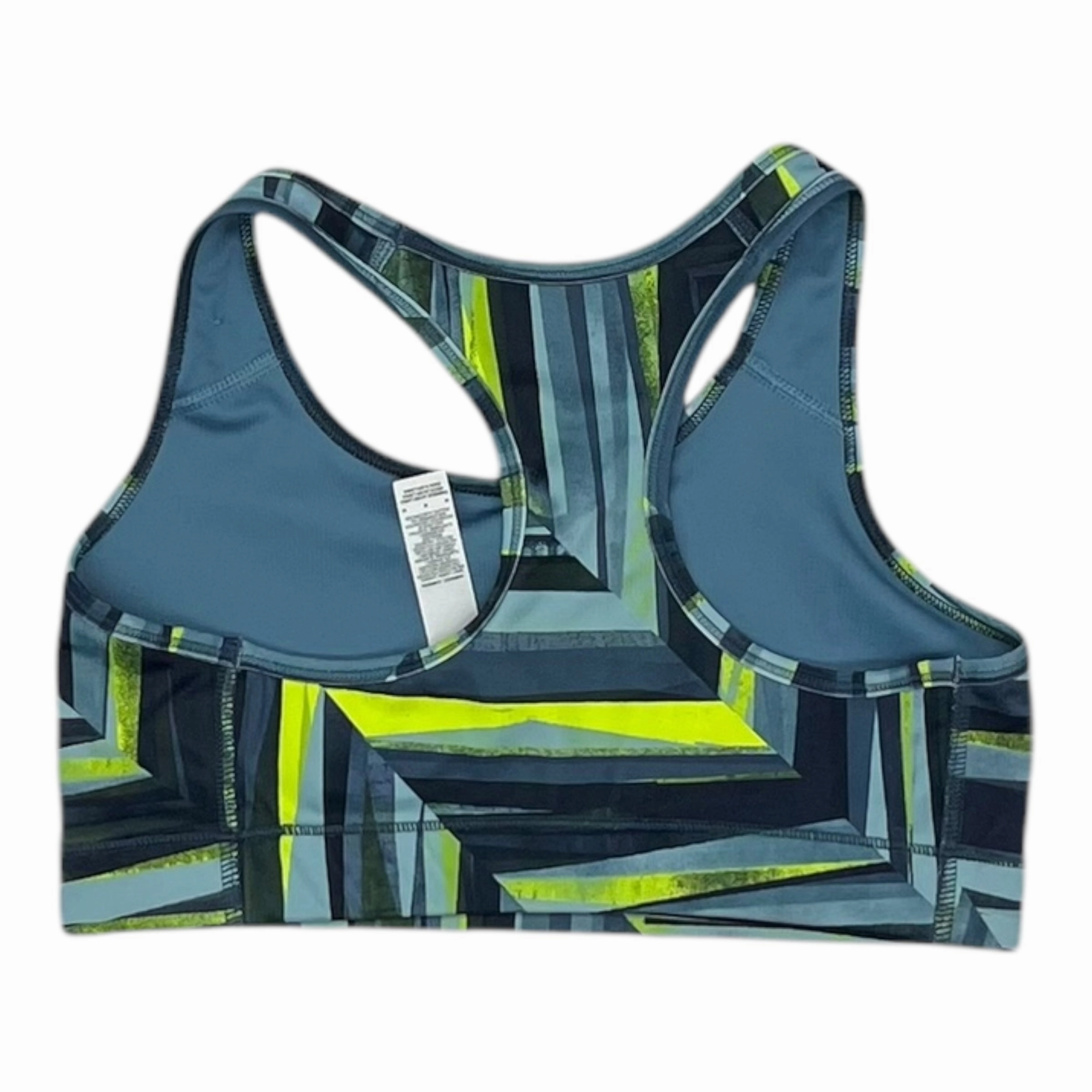 Athletic Bra By Nike Apparel In Blue & Green. Size:M