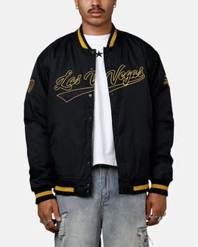 Bleacher Athletic NRL 2025 Las Vegas Round Bomber Jacket Black/Gold