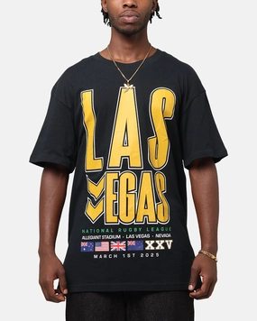 Bleacher Athletic NRL 2025 Las Vegas Round T-Shirt Black