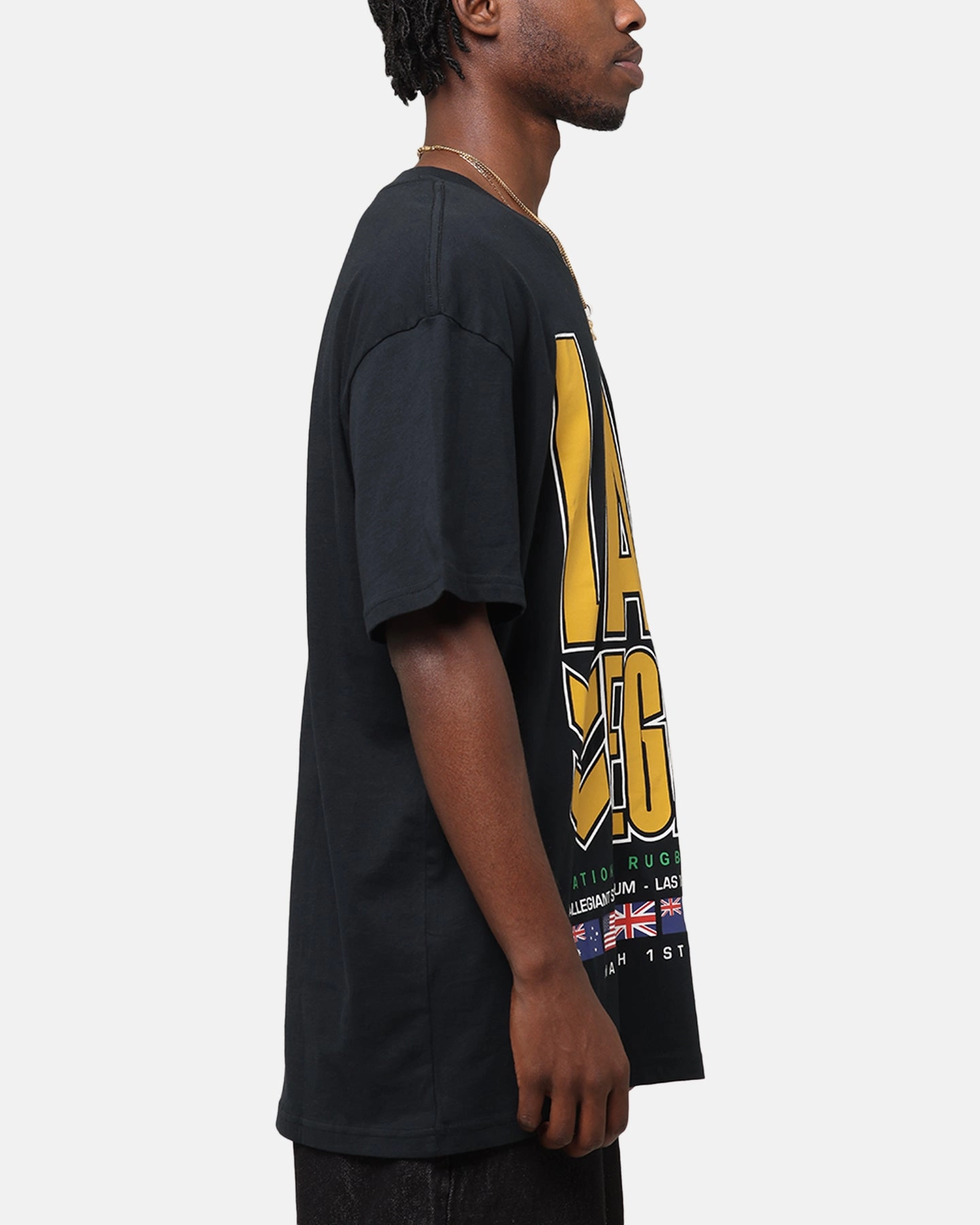 Bleacher Athletic NRL 2025 Las Vegas Round T-Shirt Black