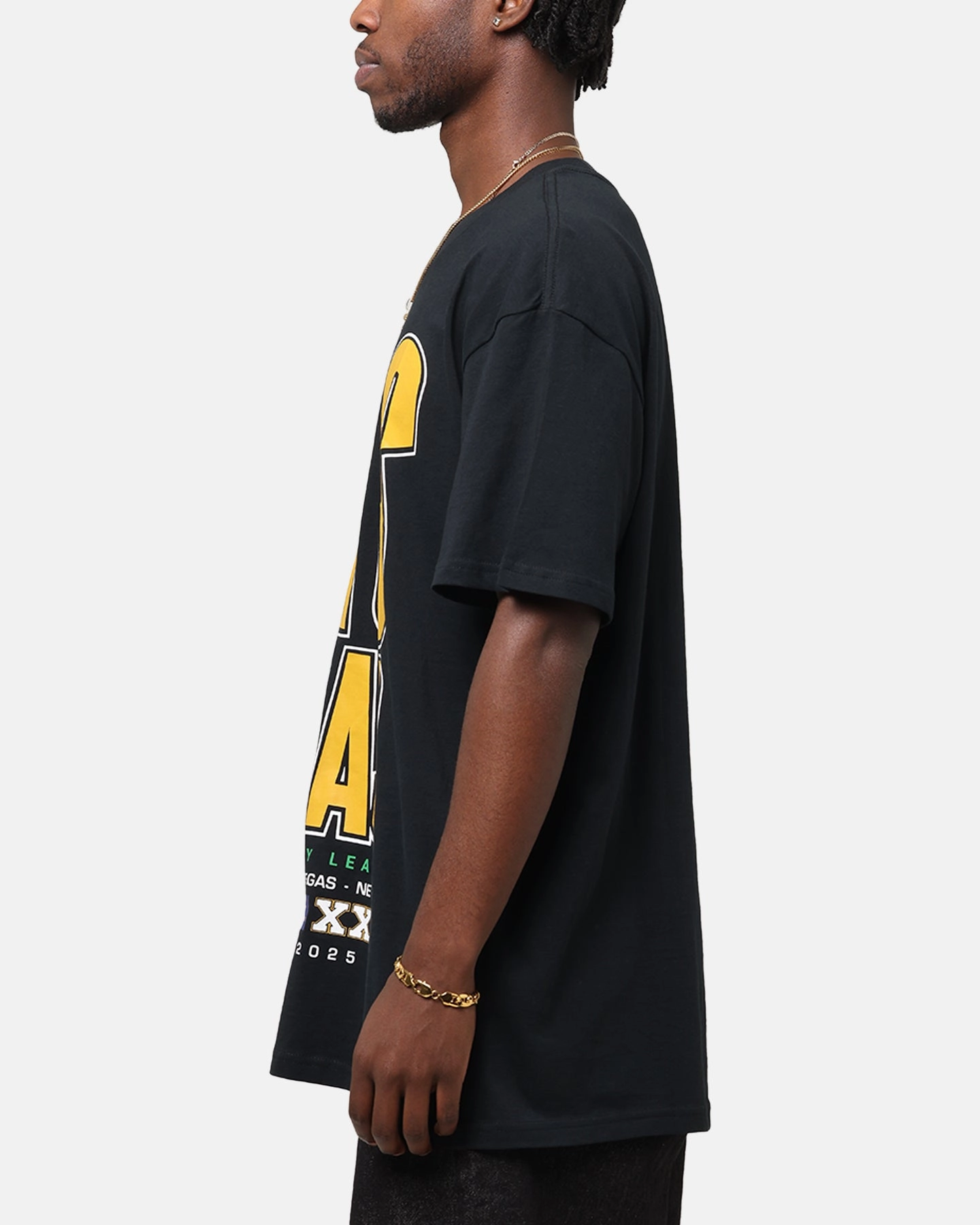 Bleacher Athletic NRL 2025 Las Vegas Round T-Shirt Black