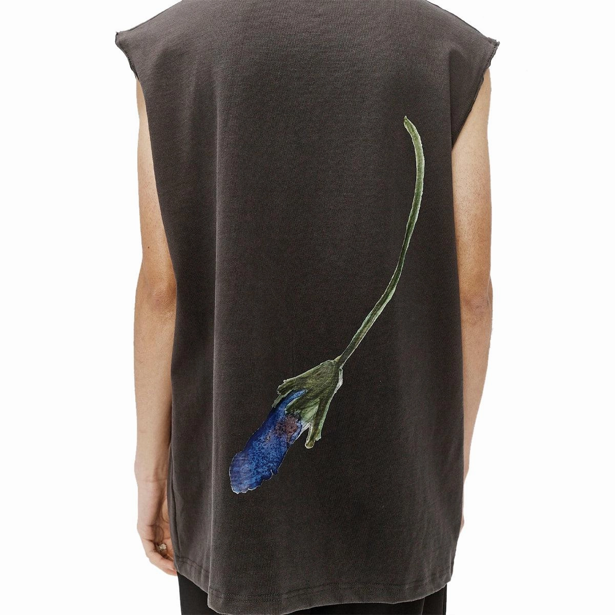 Blue Stem Sleeveless Tee 'Washed Black'