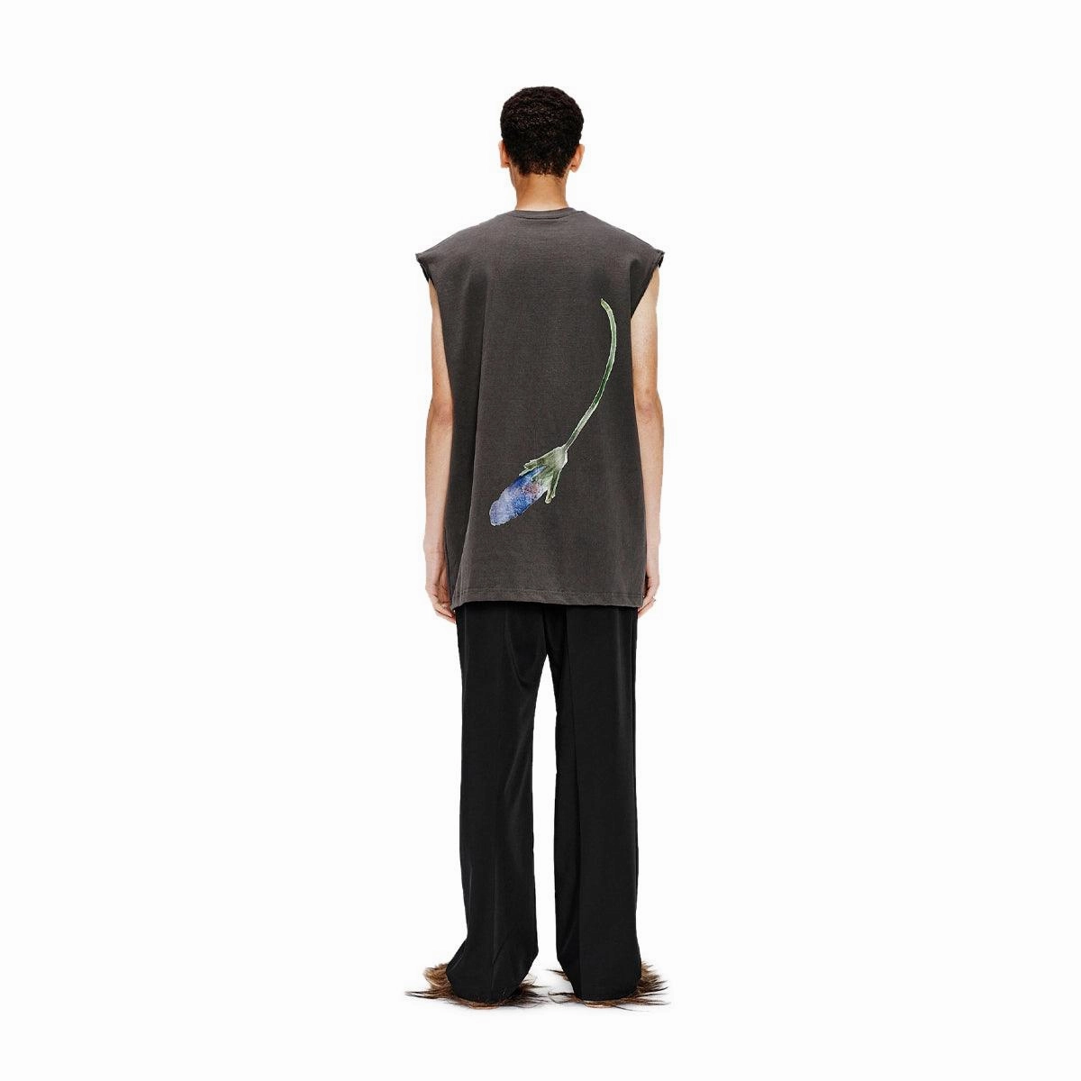 Blue Stem Sleeveless Tee 'Washed Black'