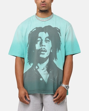 Bob Marley Bob Hem Vintage T-Shirt Washed Blue