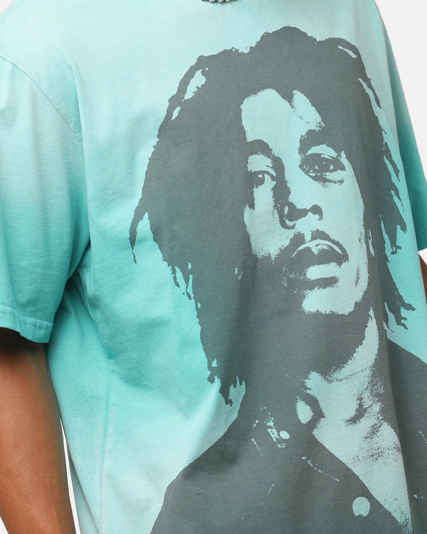 Bob Marley Bob Hem Vintage T-Shirt Washed Blue