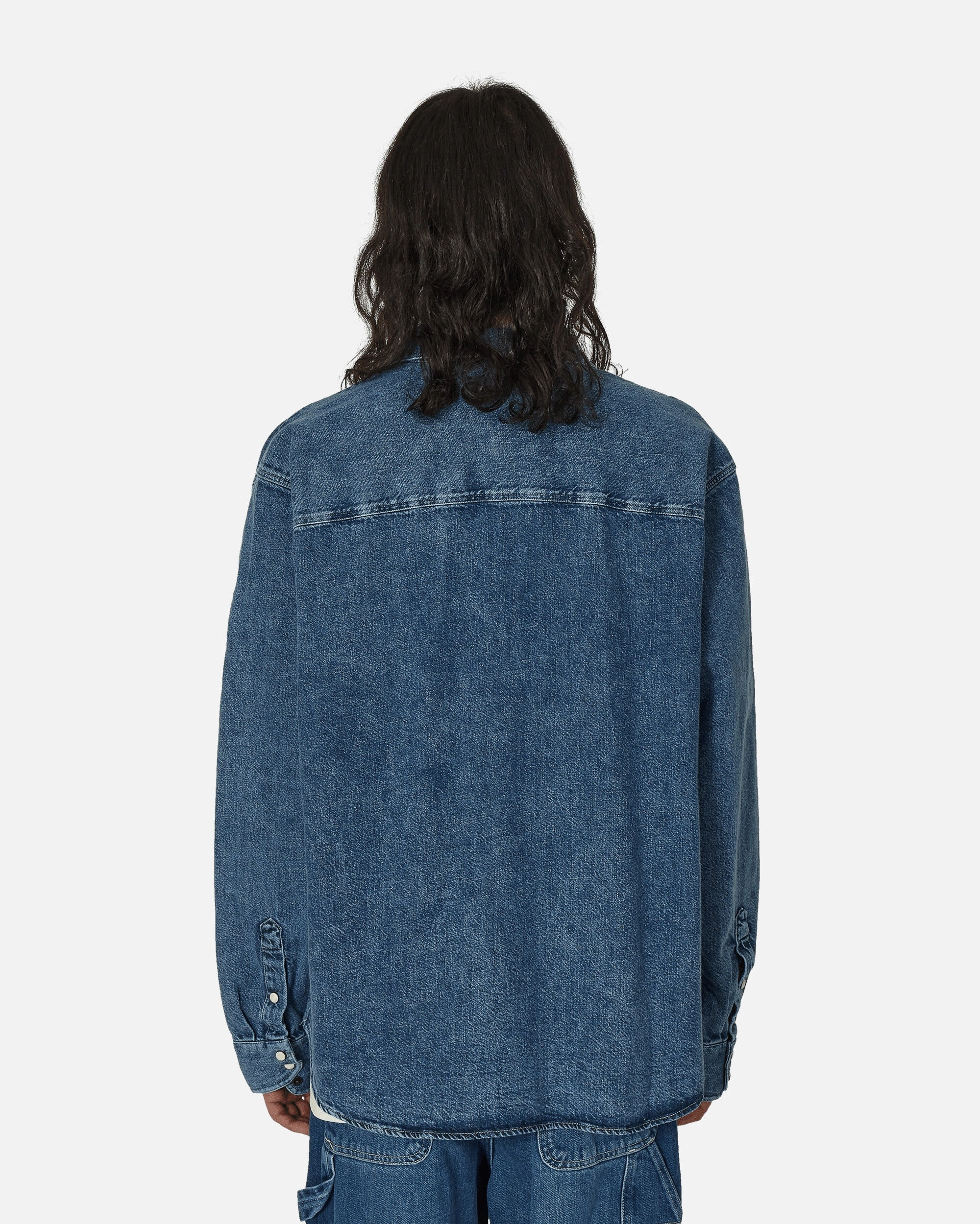 Boxy Western Denim Longsleeve Shirt Light Denim