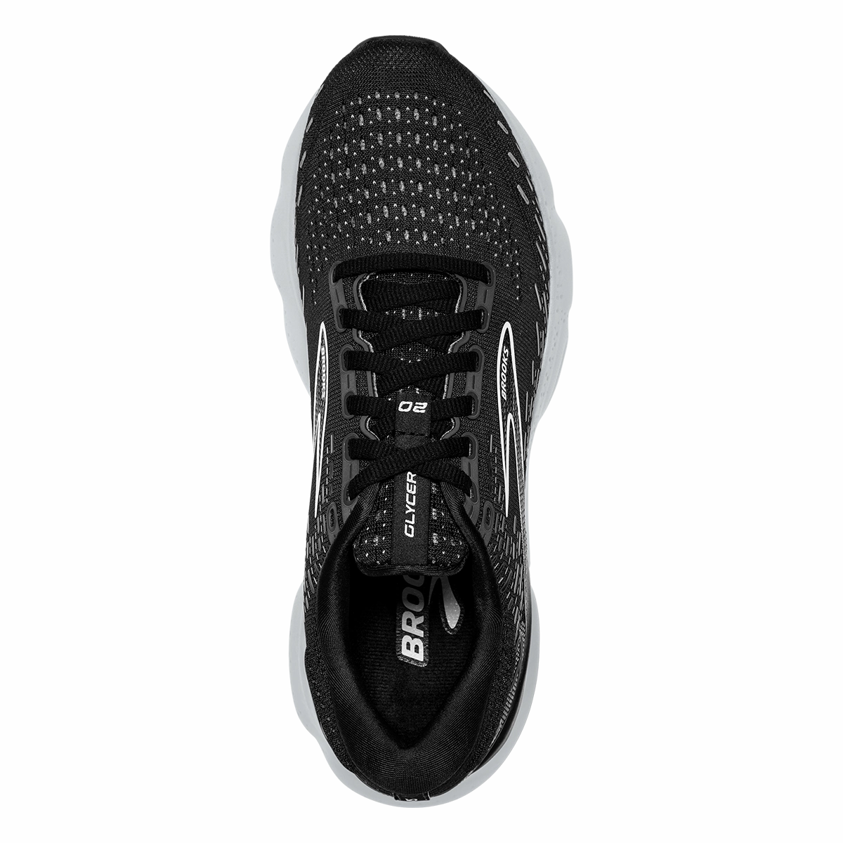 Brooks Glycerin 20 - Black - White - Alloy