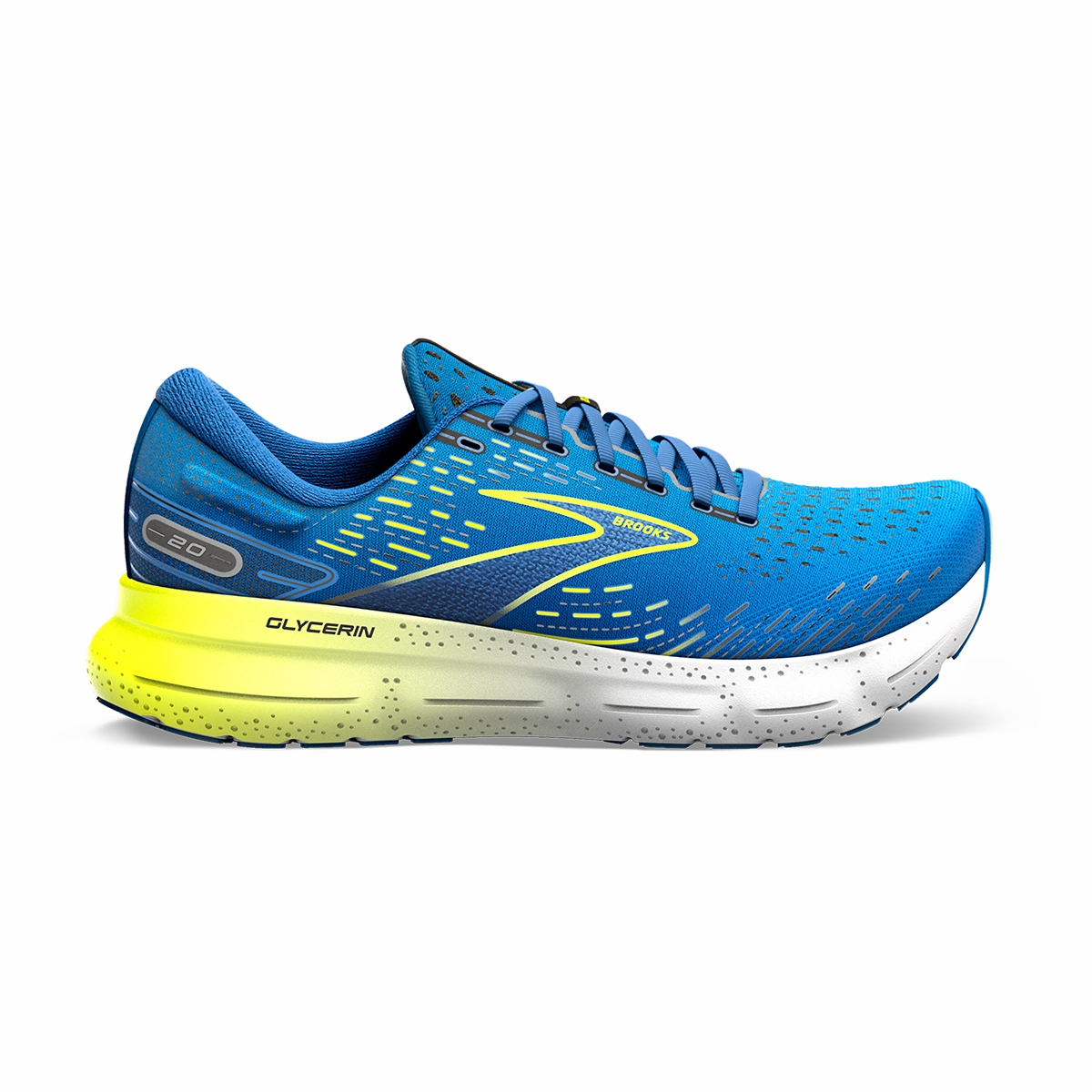 Brooks Glycerin 20 - Blue - Nightlife - White