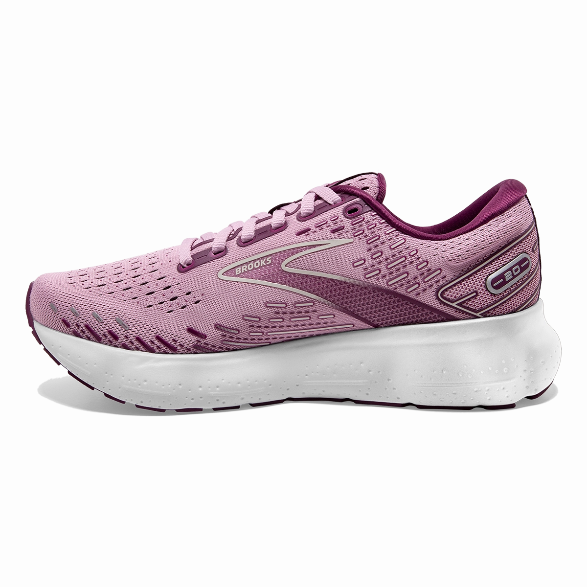 Brooks Glycerin 20 - Mauve - Grape Wine - Grey