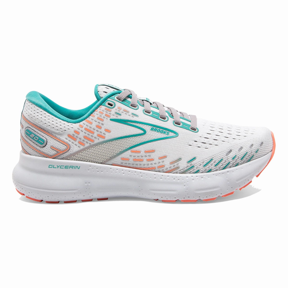 Brooks Glycerin 20 - Oyster - Latigo Bay - Coral