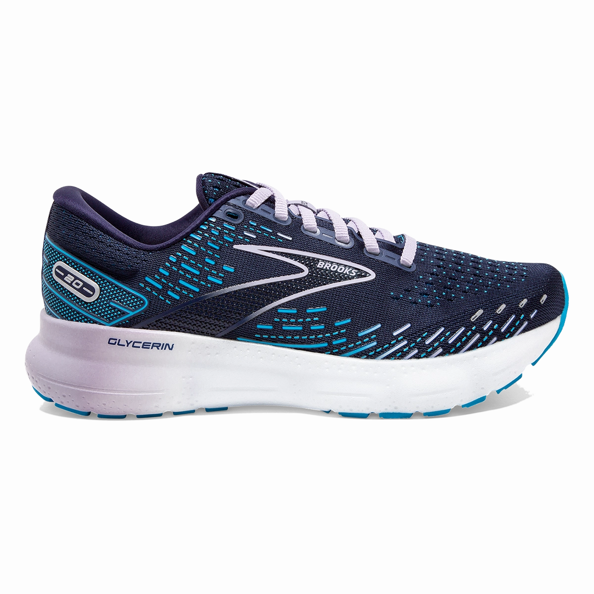 Brooks Glycerin 20 - Peacoat - Ocean - Pastel Lilac