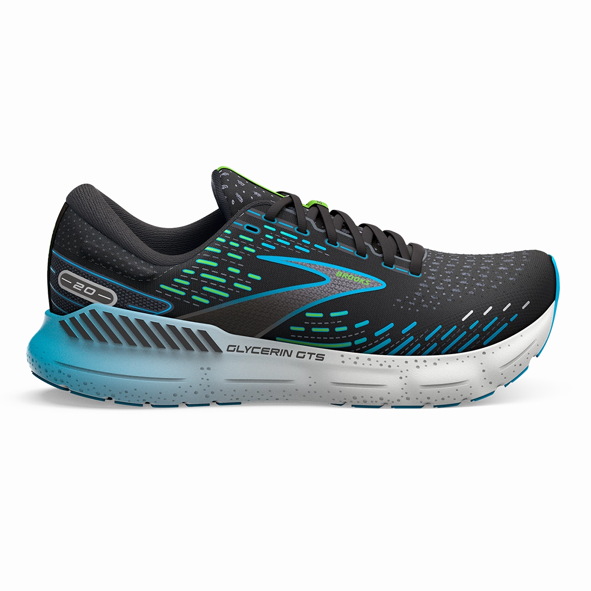 Brooks Glycerin GTS 20 - Black - Hawaiian Ocean - Green